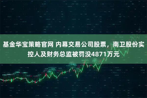 基金华宝策略官网 内幕交易公司股票，南卫股份实控人及财务总监被罚没4871万元